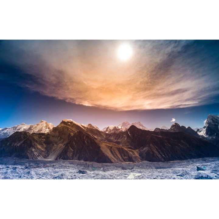 Öntapadó PVC tapéta - The Mountain And The Sky At Sunset, 100 x 150 cm