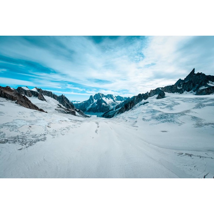 Öntapadó PVC tapéta - Havas hegy a kék ég alatt, 100 x 150 cm