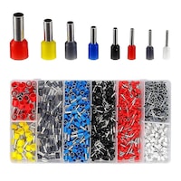 Set 1200 pini terminali Onuvio®, ferule pentru sertizare, pini de capat pentru conductori electrici, 0,5-10mm