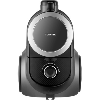 Aspirator fara sac Toshiba VC-BL070CK, 700W, 26.4 kWh/an, recipient praf 1.8L, Cyclone force, accesorii: tub telescopic, perie standard, accesoriu spatii inguste, perie praf, perie tapiterie, perie parchet, Negru