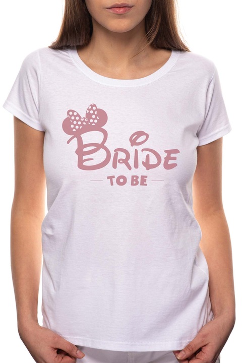 Bride to be, Kerek nyakú női póló, 100% Pamut, 512, Fehér