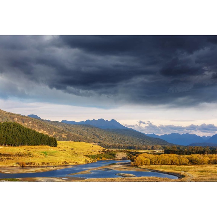 PVC öntapadós tapéta - New Zealand Rural Landscape, 100 x 150 cm