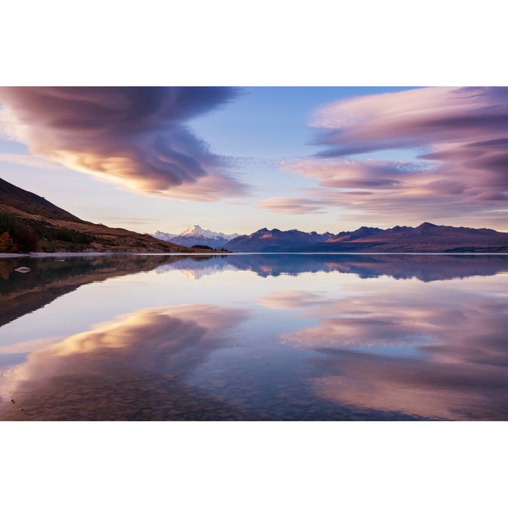 PVC öntapadó tapéta - Perfect Reflection at Sunset, 100 x 150 cm