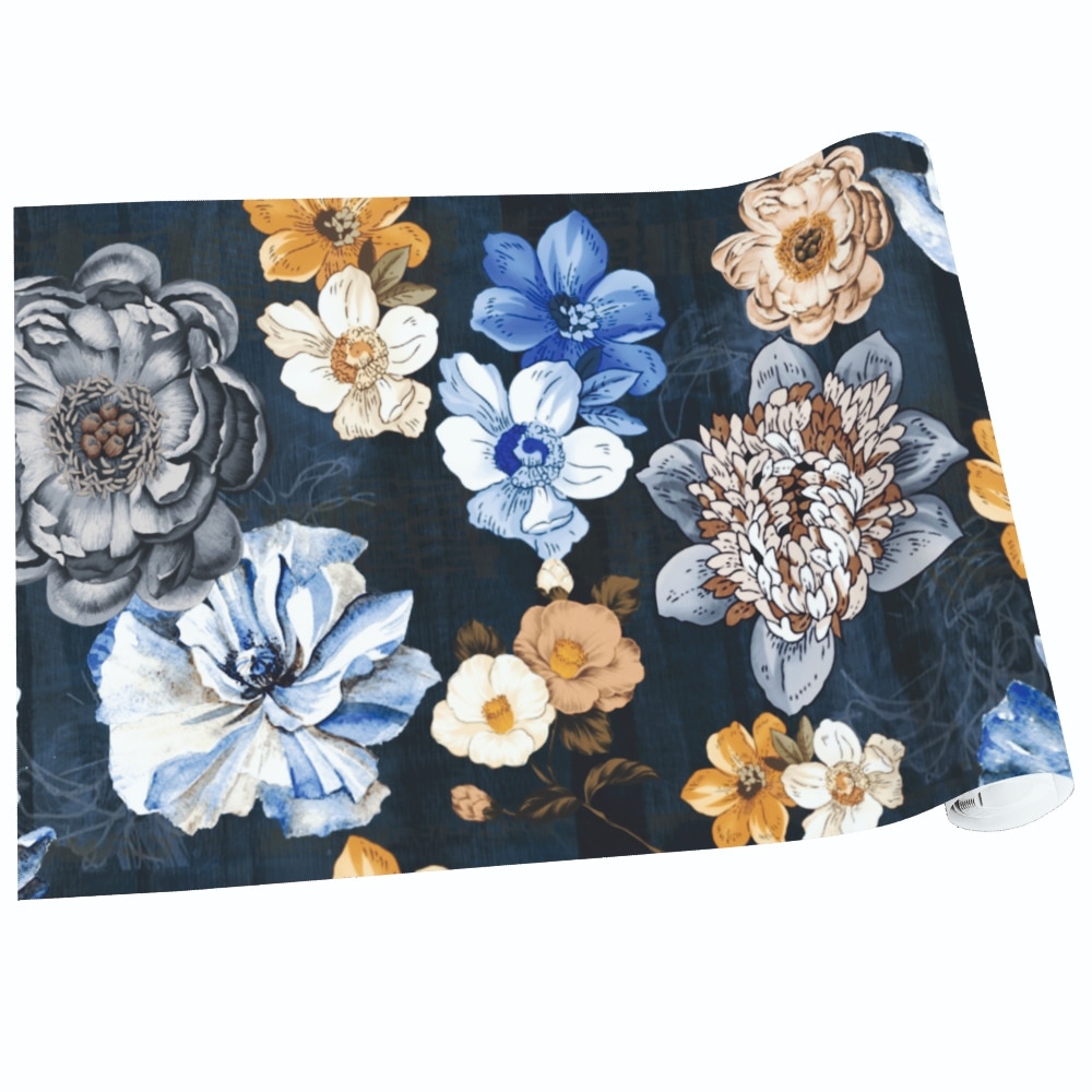Autocolant Model Traditional Autocolant faianta, laminat, Priti Global, model inflorat, 60x200 cm ...