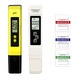 Set testere de calitate a apei 4 in 1, NUODWELL, LCD, PH+TDS, Precizie ridicata, test de apa, 0,00-14PH, Galben/Alb