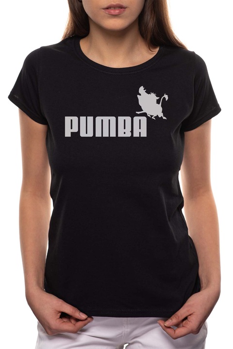 Pumba, Kerek nyakú női póló, 100% Pamut, 548, Fekete