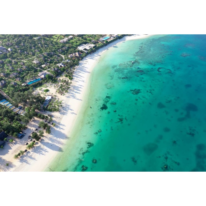 Öntapadó PVC tapéta - Tropical Beach from Zanzibar, 100 x 150 cm