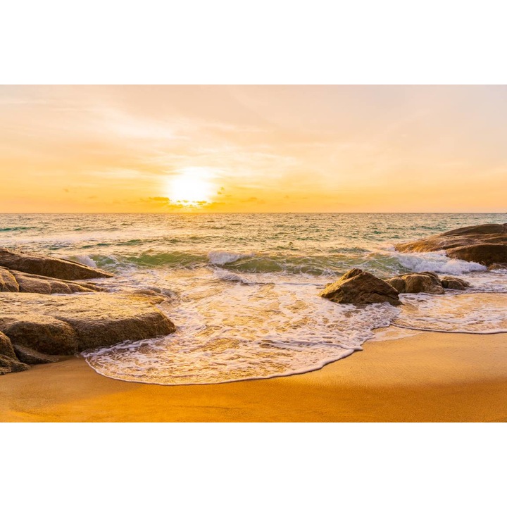 PVC öntapadós tapéta - Sunrise on the Seaside, 100 x 150 cm