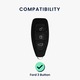 Husa cheie auto Kwmobile pentru Ford Fiesta IV, Focus III, Galaxy, Fusion, anti-alunecare, TPU, negru, rosu