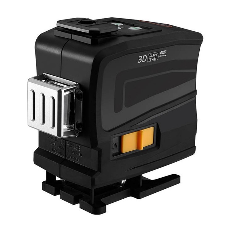 Nivela laser Deko Tools LL12-GTD-S1, acoperire 30m, sistem auto nivelare, 5 linii, multiple accesorii incluse, Negru