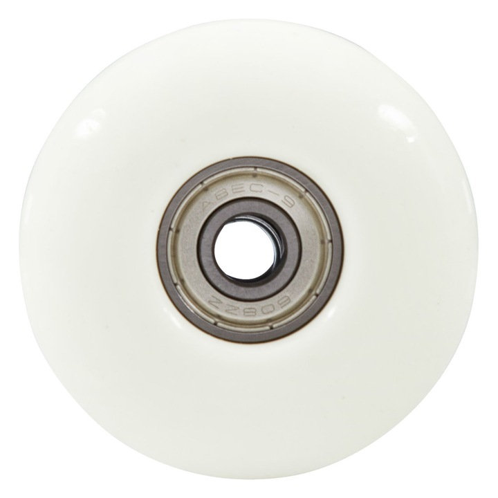 Set 4 roti skateboard, Amila, 49094, Poliuretan, ABEC-9, Alb