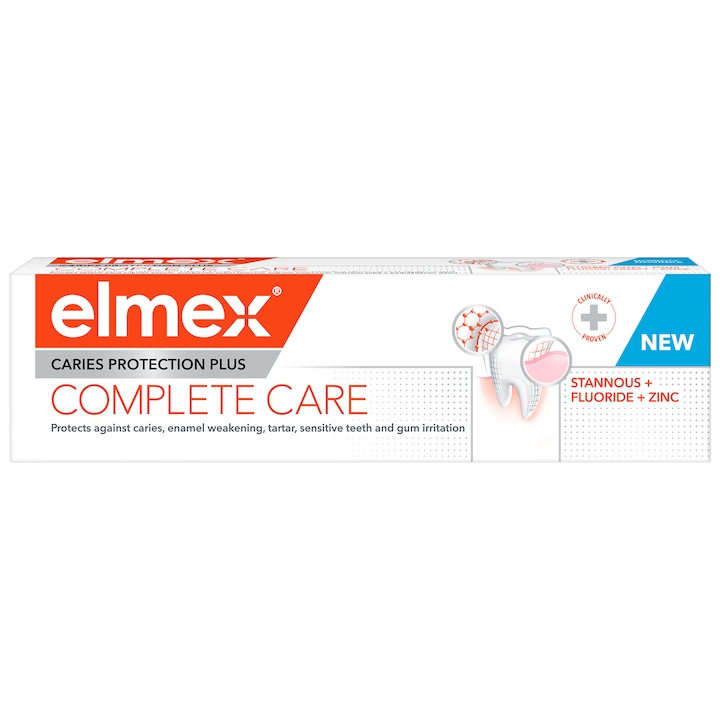 Паста за зъби Elmex Caries Protection Plus Complete Care, За защита от кариес, 75 мл