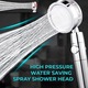 Para Cap de Dus cu Elice si Jet cu Presiune Foarte Puternica, Cap Rotativ 360° si Buton On/Off, Design Premium, Albastru, ORIGINAL DEALS