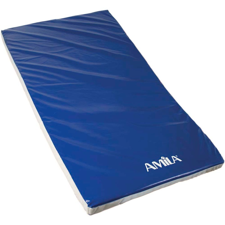 Saltea antrenament Amila, Nylon, 200x100x4cm, Albastru