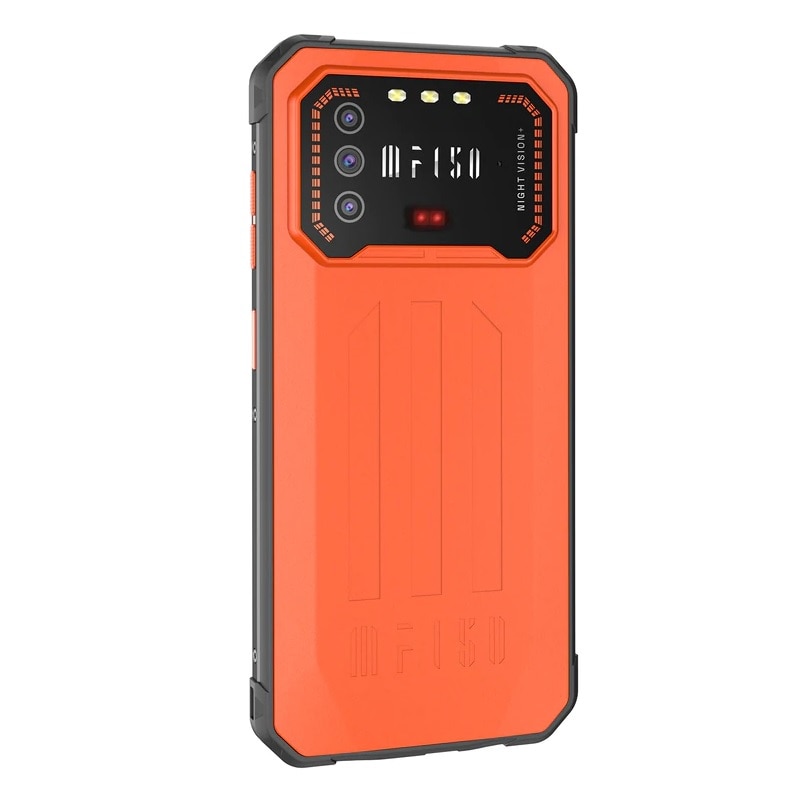 Telefon mobil F150 Air1 Pro Orange, 6.5" FHD+, Night Vision, 6GB RAM, 128GB ROM, Android 12, MTK G37 OctaCore, NFC, IP68, 5000mAh, Dual SIM