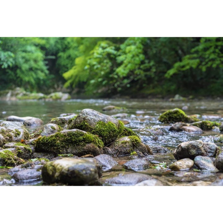 PVC öntapadó tapéta - Mountain River Flowing among Rocks, 100 x 150 cm