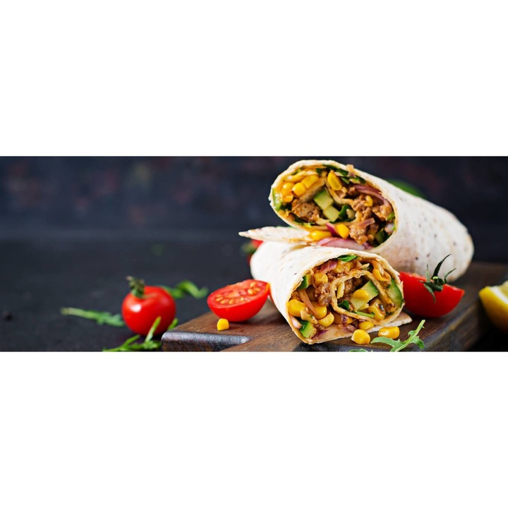 PVC öntapadó tapéta - Burrito With Tomatoes, 100 x 150 cm