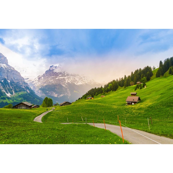 PVC öntapadó tapéta - Ősz Svájcban, 100 x 150 cm