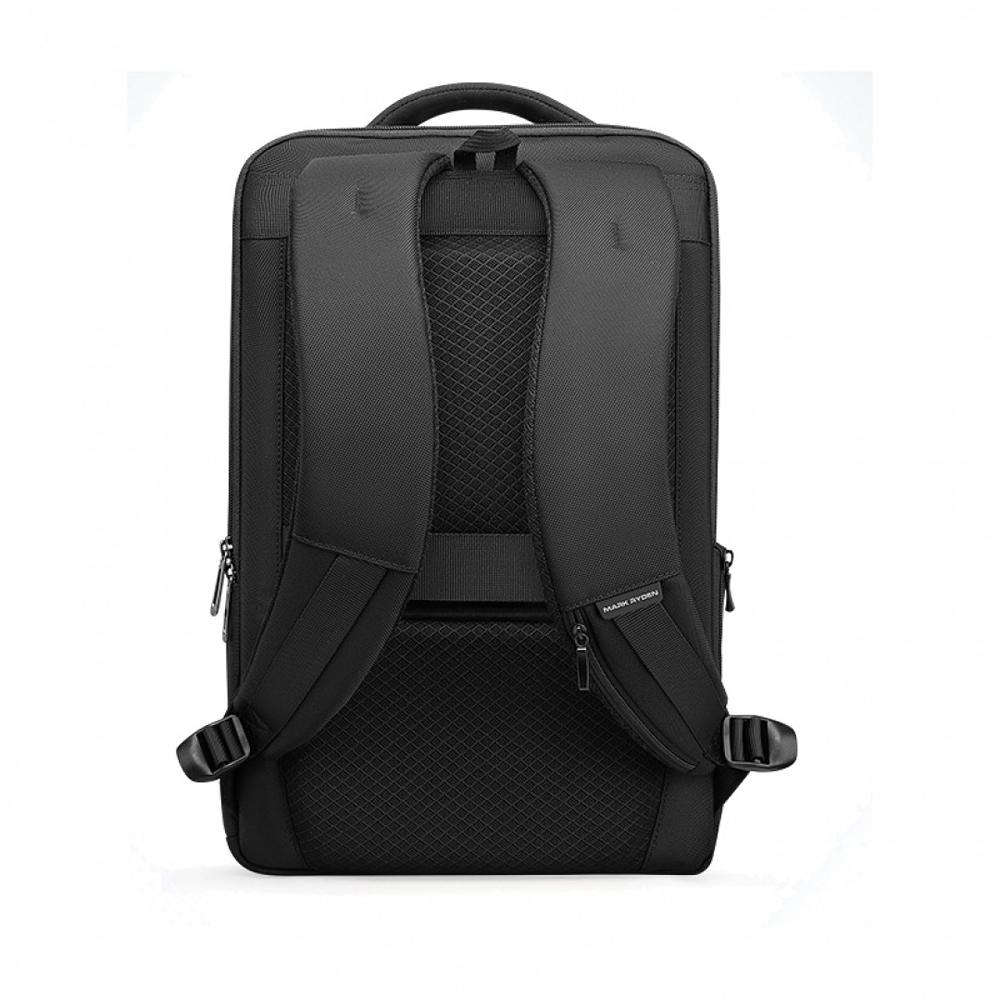 Rucsac Mark Ryden compatibil cu laptop 15.6", 25L, port USB, full impermeabil, unisex, spatios, negru, perfect pentru scoala sau servici