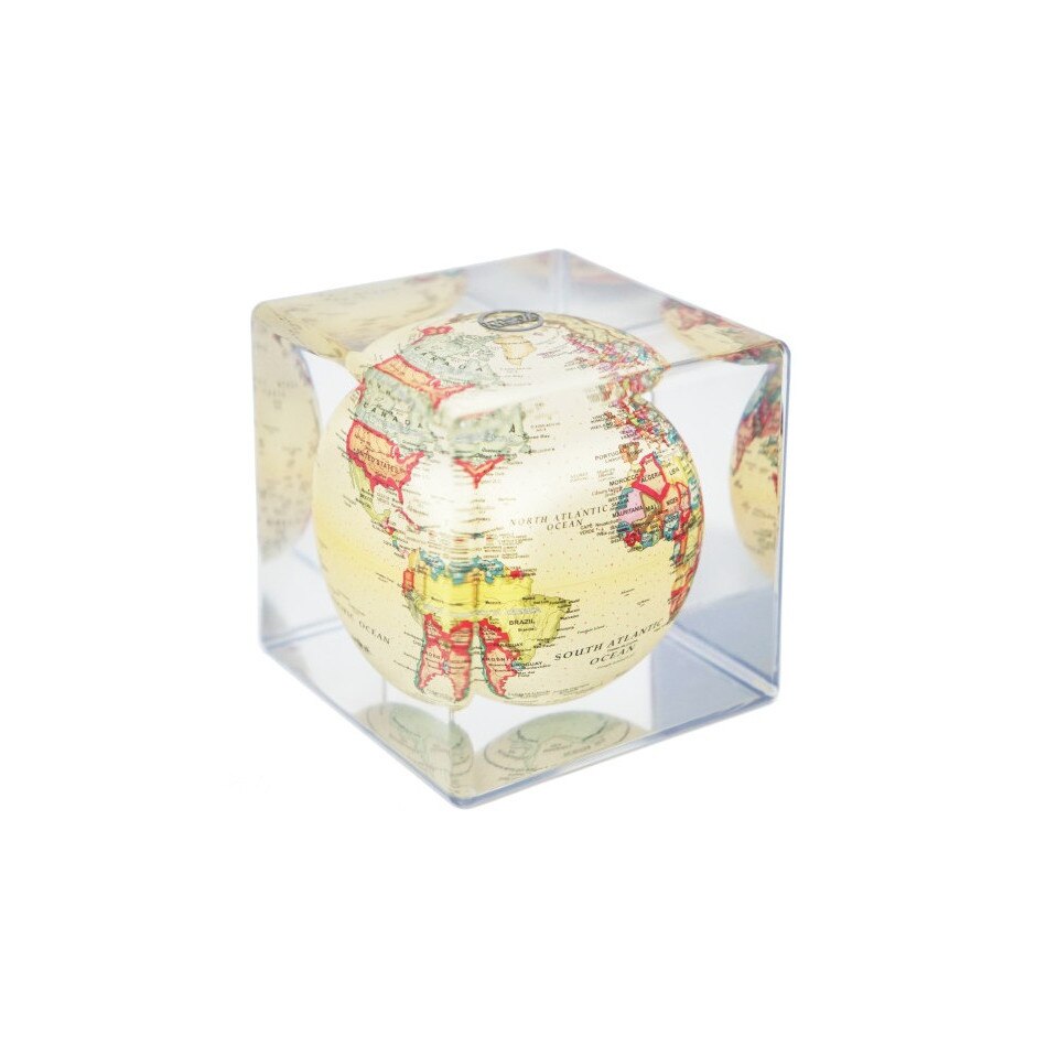 Glob solar rotativ Mova cube Antique