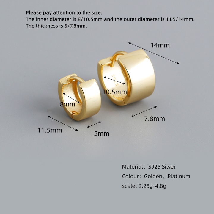 Női fülbevaló, ezüst, arany