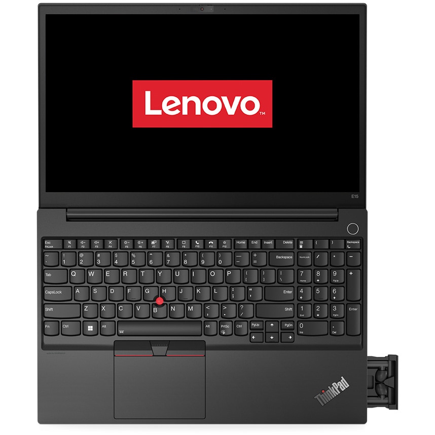 Laptop Lenovo ThinkPad E15 Gen 4 cu procesor AMD Ryzen™ 7 5825U pana la 4.5 GHz, 15.6", Full HD, IPS, 16GB DDR4, 512GB SSD, AMD Radeon™ Graphics, No OS, Black