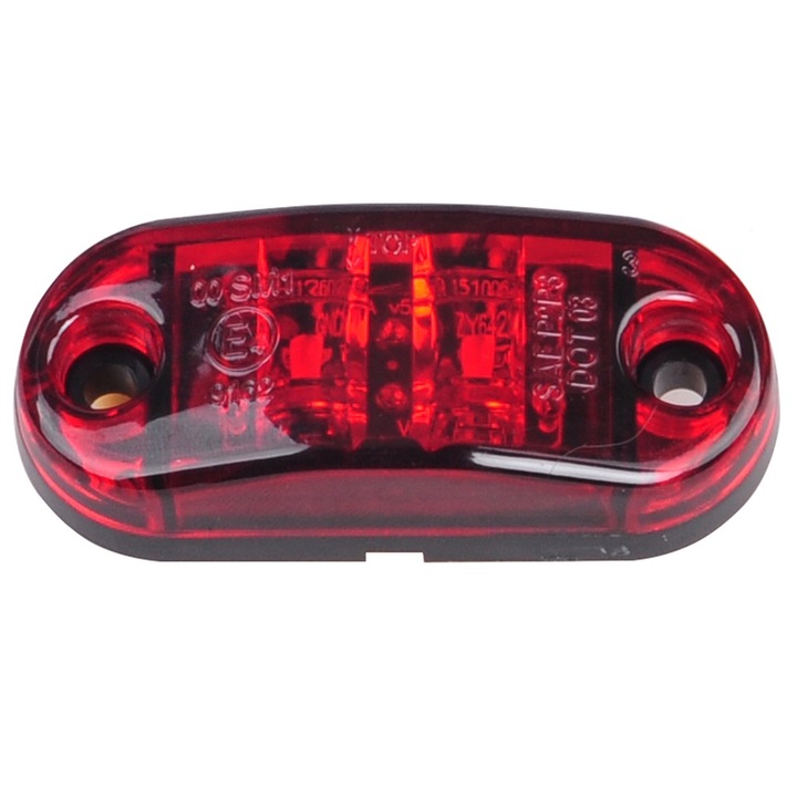 Странична сигнална лампа, габарит, Led, Червена, 12V