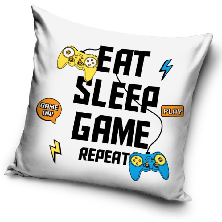 Gamer párnahuzat 40x40 cm repeat