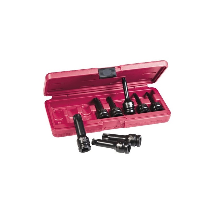 Trusa chei torx exterior impact WGB 1/2", 8 piese