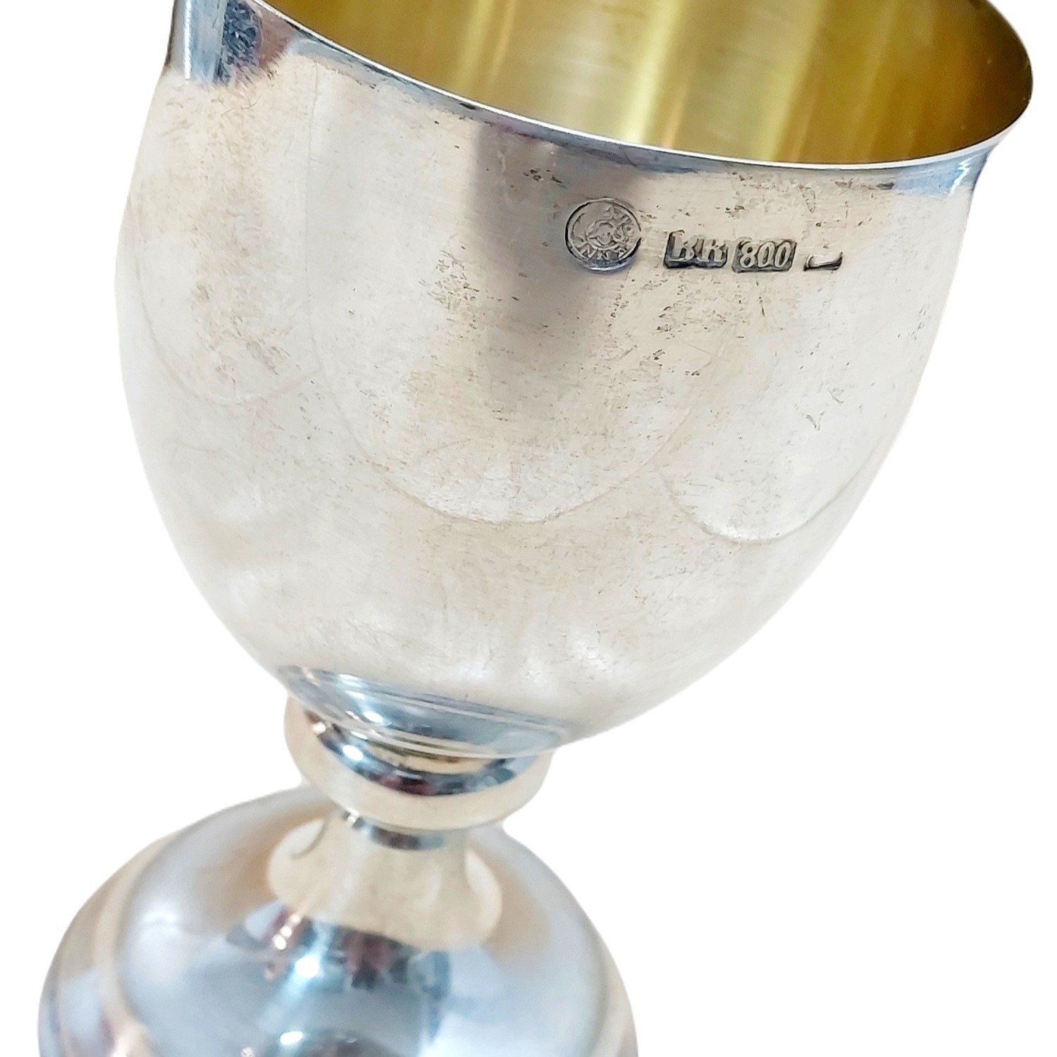 Depletion Obedient Assumption Pahar din argint masiv aurit Brandimarte, 200ml - eMAG.ro