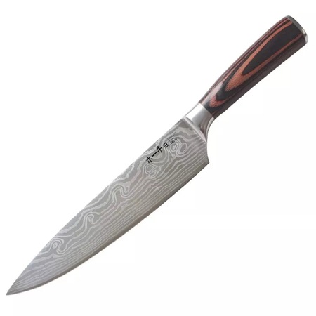 Cutit profesional HOCHO Chef, otel japonez HRC 60 calire laser, maner Delux Pakka