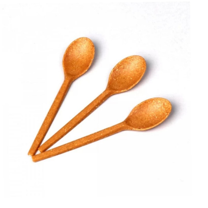 Set linguri fibra lemnoasa reutilizabile, 100 buc