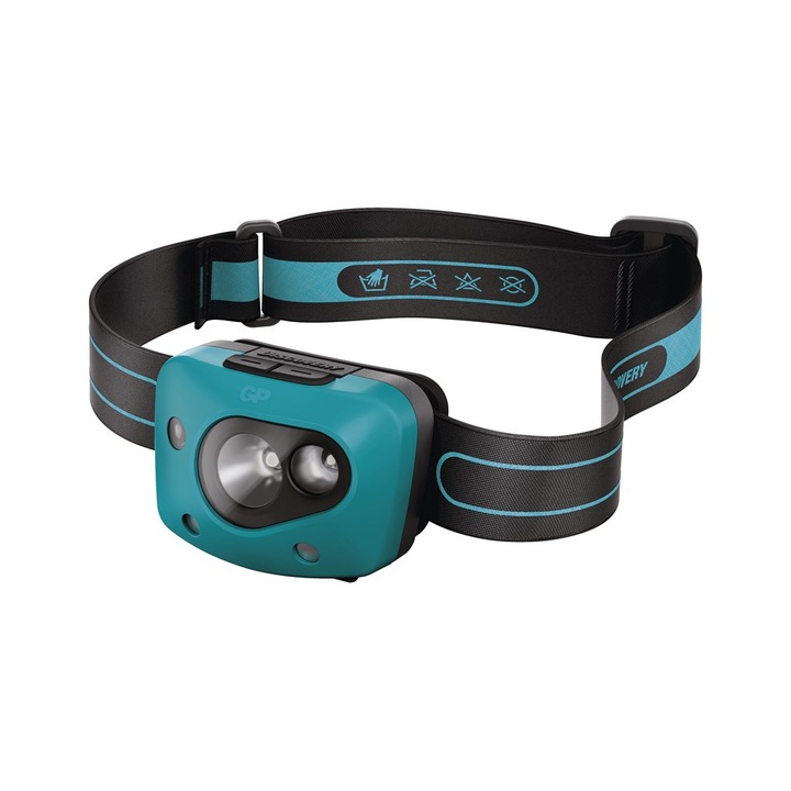 Lanterna frontala GP BATTERIES CH44 Premium Range cu 3 baterii AAA 300 lm