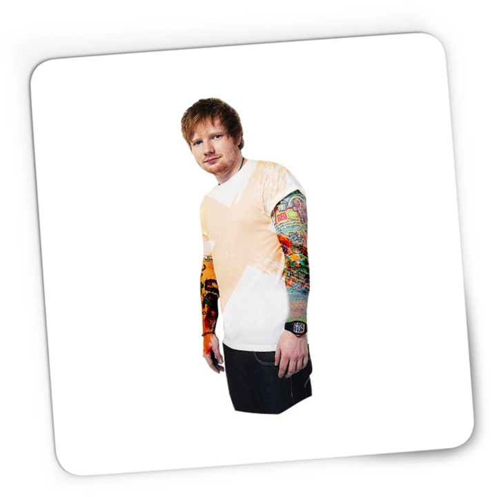 Mousepad Gaming Ed Sheeran Tattoos Colorful Beautiful Voice Skills, 21x19 см
