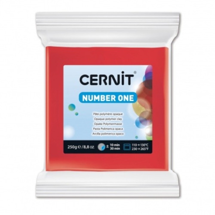 Lut polimeric Cernit, Number One, Rosu 400, 250 g