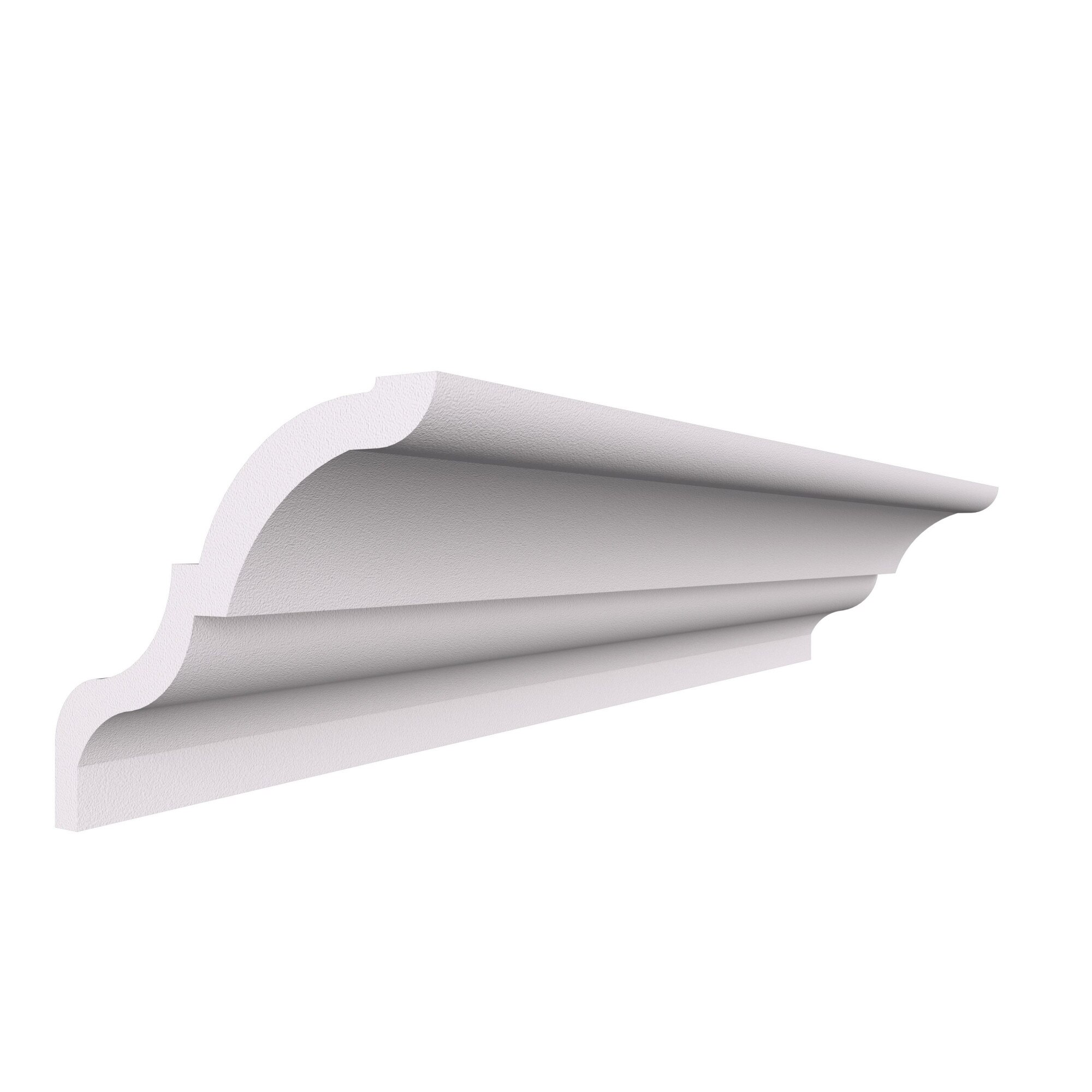 Cornisa alba din polistiren extrudat BC 17, 115x100mm, lungime 2m