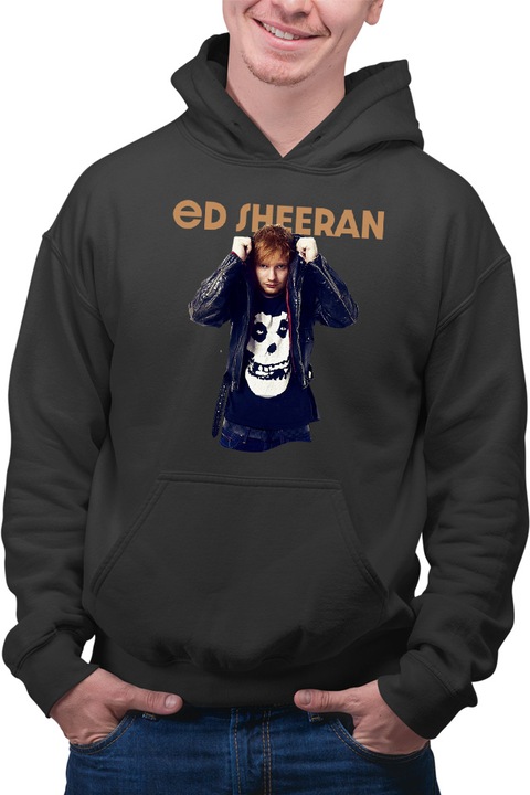 Мъжки суичър Ed Sheeran Musician Pop Dance Party Divide, Черен