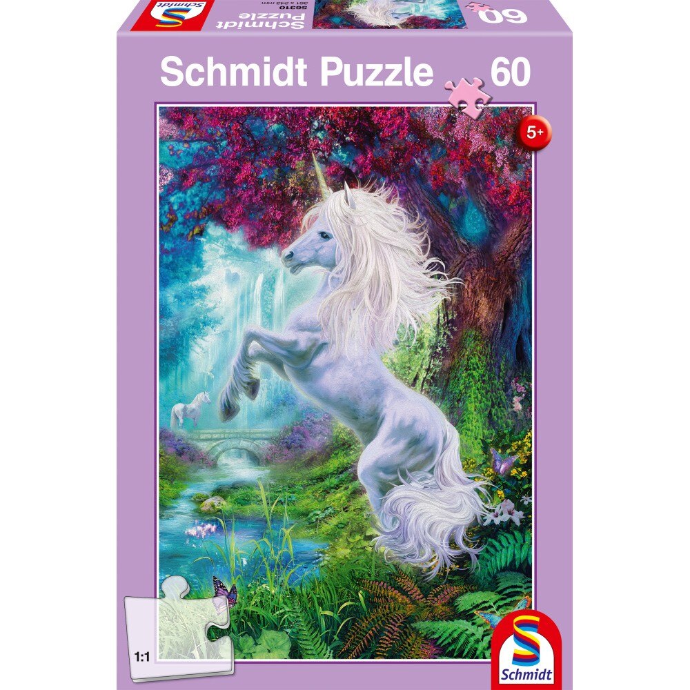 Puzzle Schmidt - Unicorn in Gradina Fermecata, 60 piese
