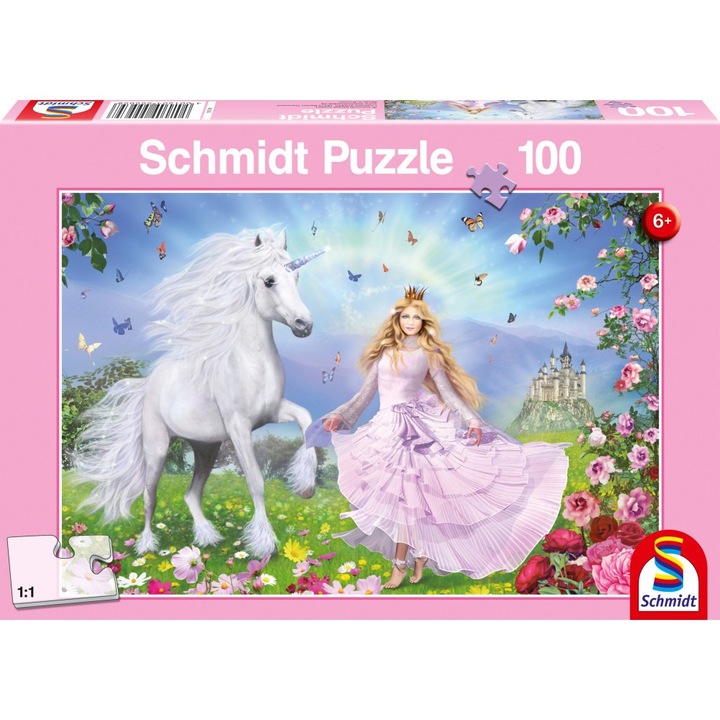 Puzzle Schmidt - Printesa unicornilor, 100 piese