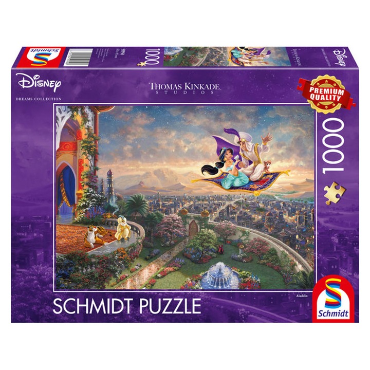 Пъзел Schmidt - Thomas Kinkade: Disney - Аладин, 1000 части