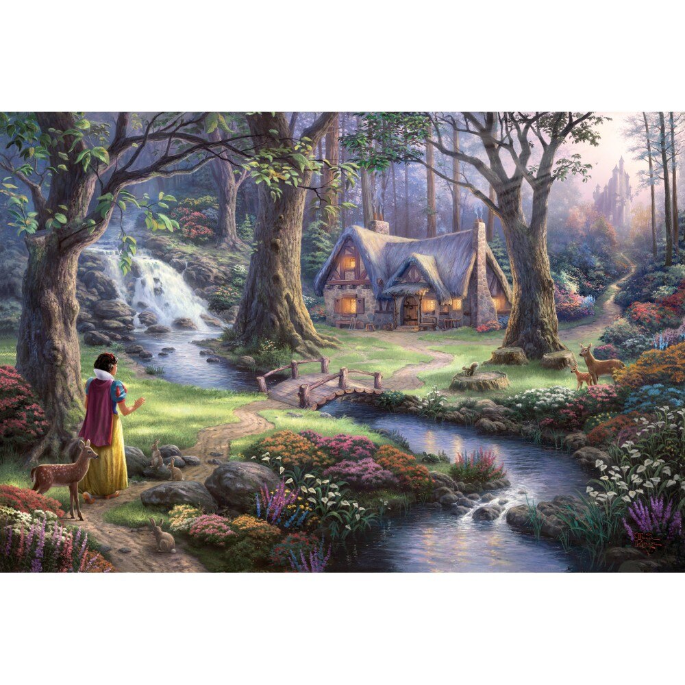 Puzzle Schmidt - Thomas Kinkade: Disney - Alba ca Zapada, 1000 piese ...