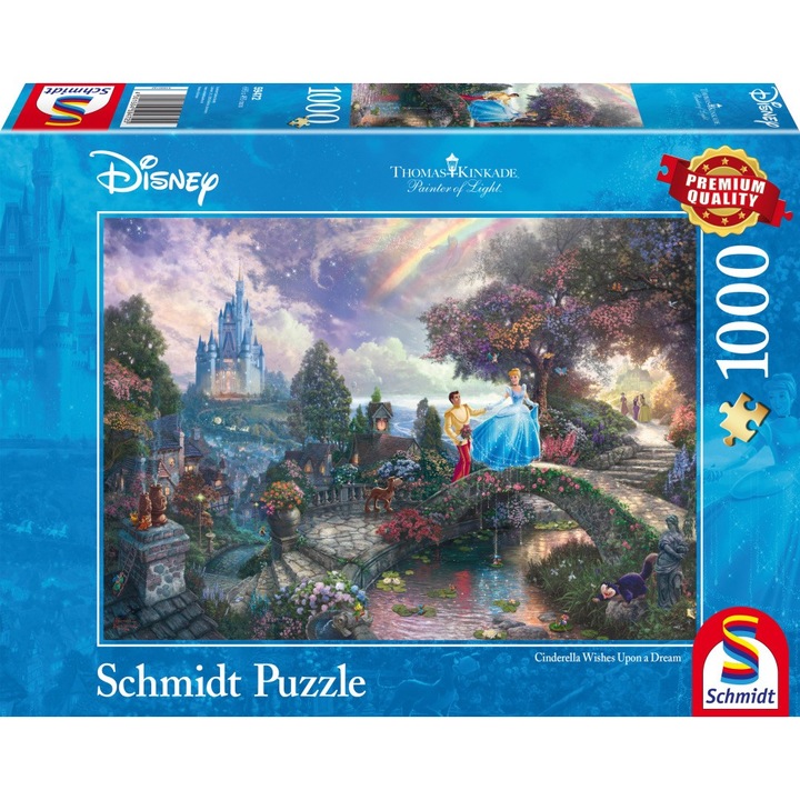 Пъзел Schmidt - Thomas Kinkade: Disney - Пепеляшка, 1000 части
