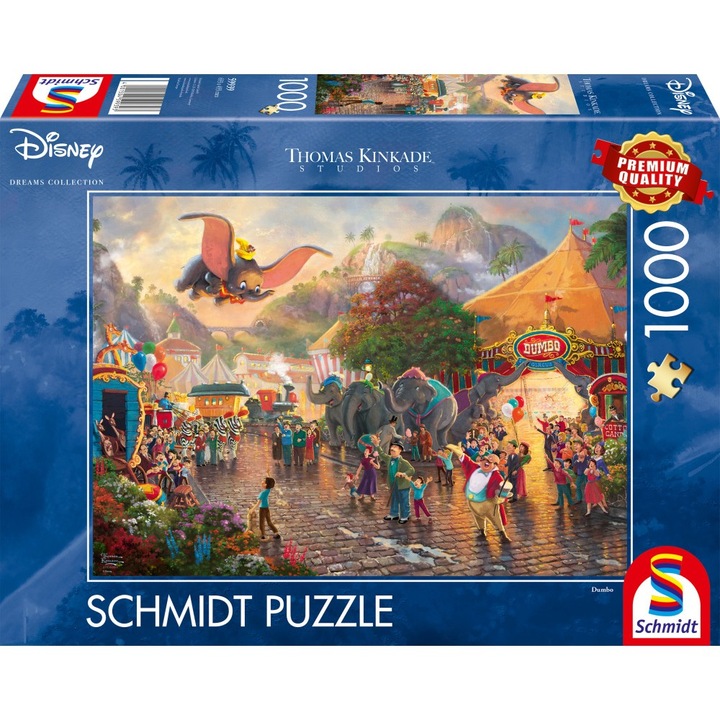 Пъзел Schmidt - Thomas Kinkade: Disney - Дъмбо, 1000 части