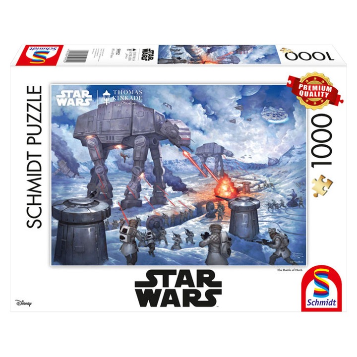 Пъзел Schmidt - Thomas Kinkade: Disney - Star Wars - Битката при Хот, 1000 части