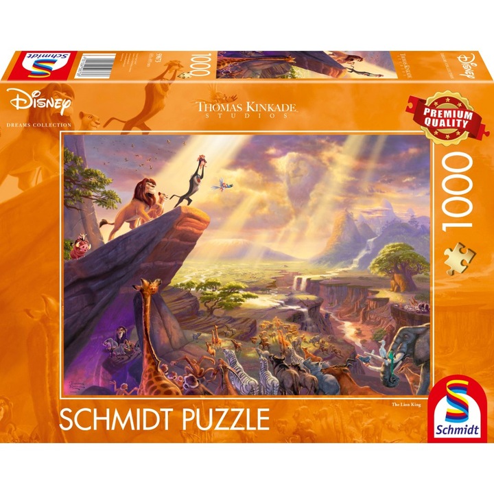 Пъзел Schmidt - Thomas Kinkade: Disney - The Lion King, 1000 части