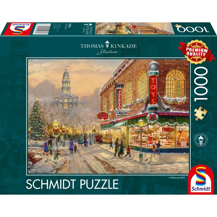 Пъзел Schmidt - Thomas Kinkade: Коледна мечта, 1000 части