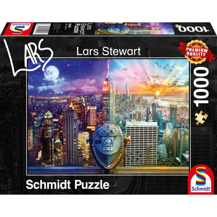 Пъзел Schmidt - Lars Stewart: Night and Day - New York, 1000 части