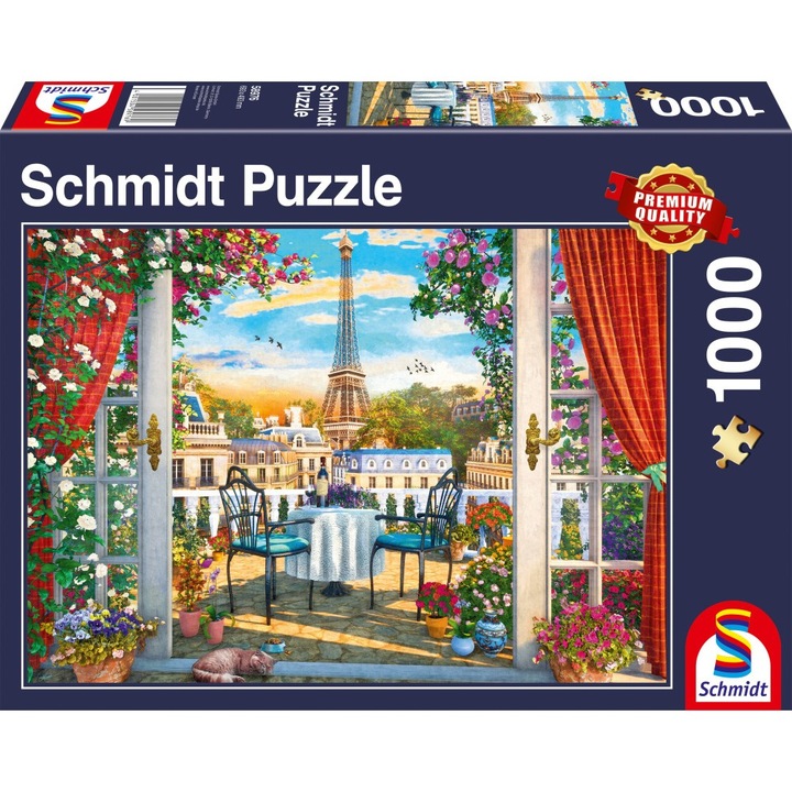 Puzzle Schmidt - O terasa la Paris, 1000 piese
