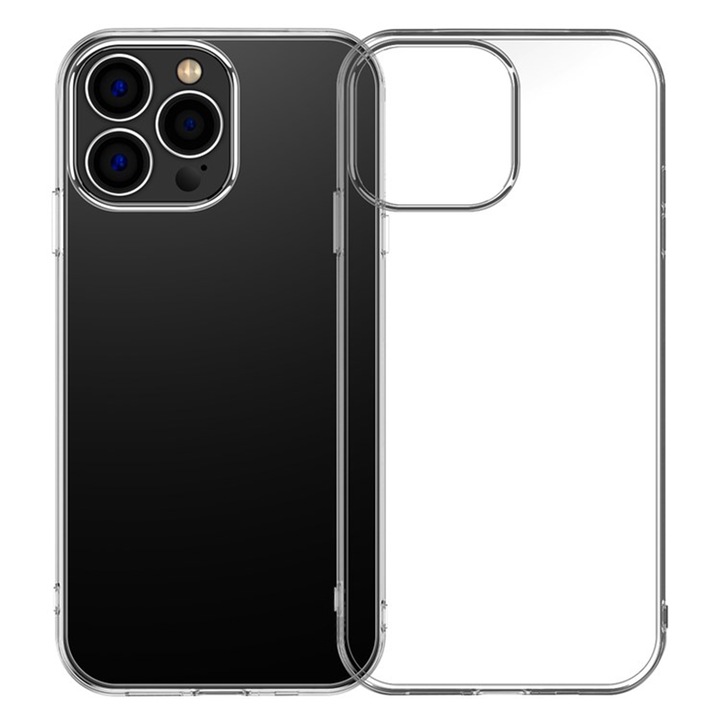Силиконов капак 1,5 мм, съвместим с Apple Iphone 16 Pro, Crystal Clear, Slim Fit, Ultra Protection Technology, Transparent