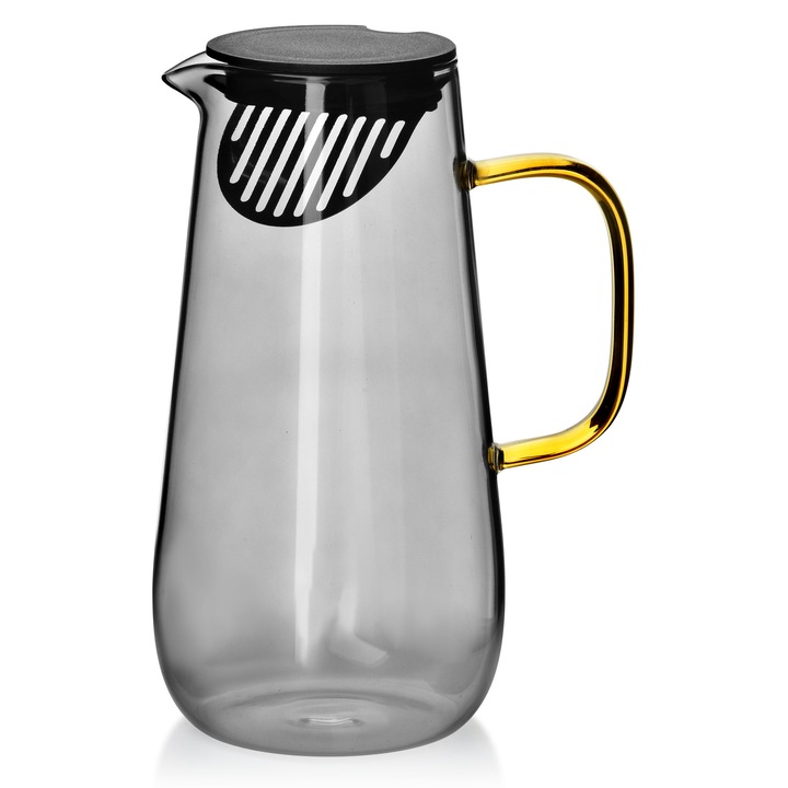 Carafa de suc Mondex, .5 l, Sticla, Gri, Auriu